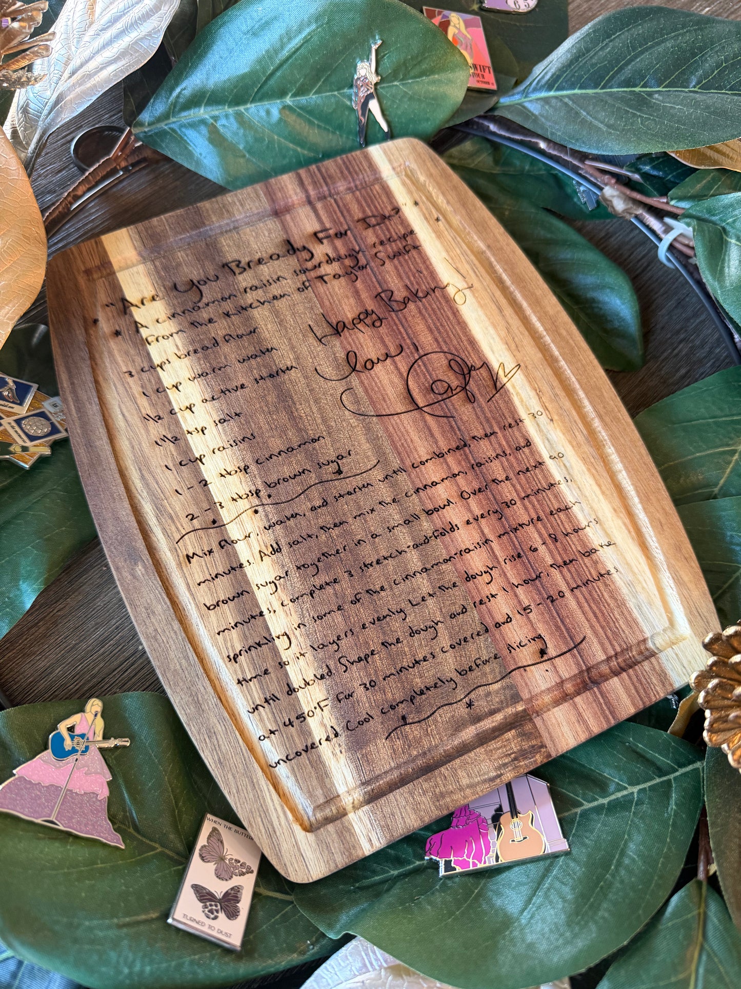 Cinnamon Raisin Sourdough Engraved Cutting Board