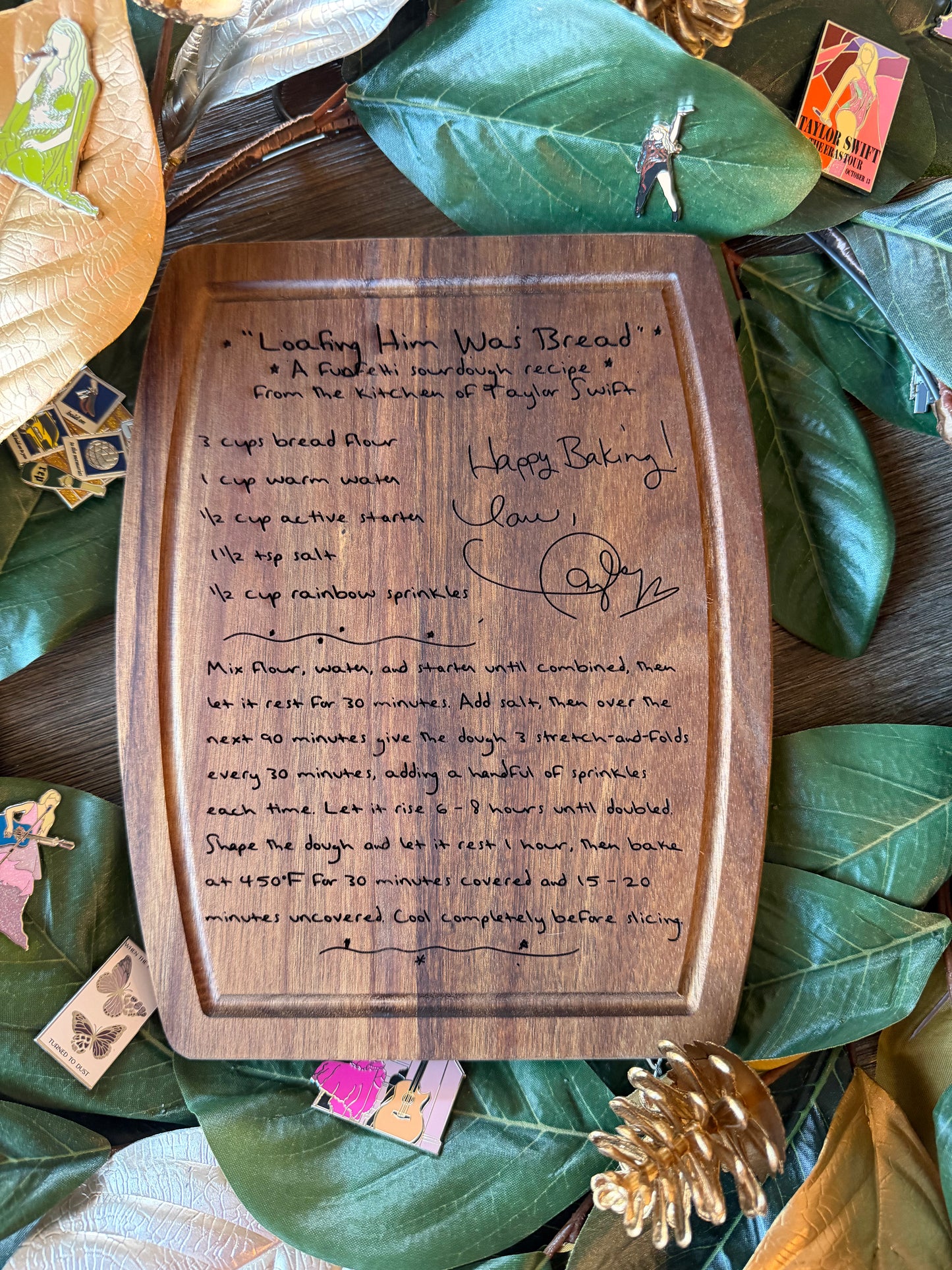 Funfetti Sourdough Engraved Cutting Board