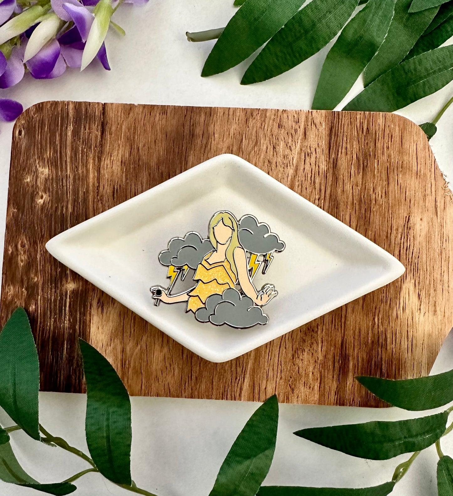 Fearless Storm Clouds Pin