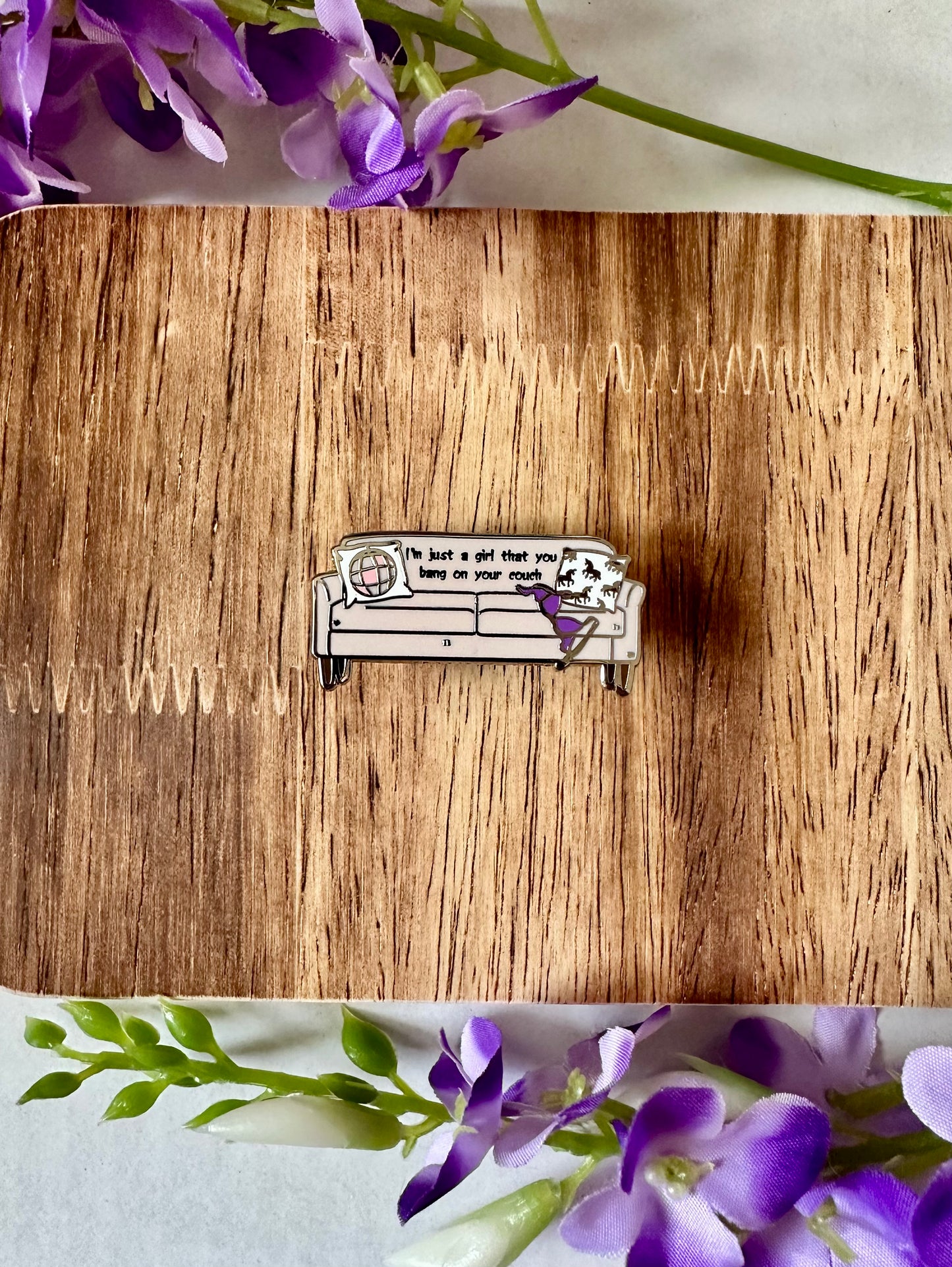 On Your Couch Enamel Pin