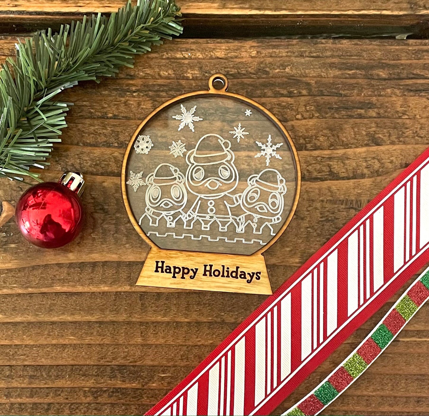 Animal Crossing Ornament - Raccoon Ornament - Cute Ornament - Toy Day Ornament - Christmas Ornament