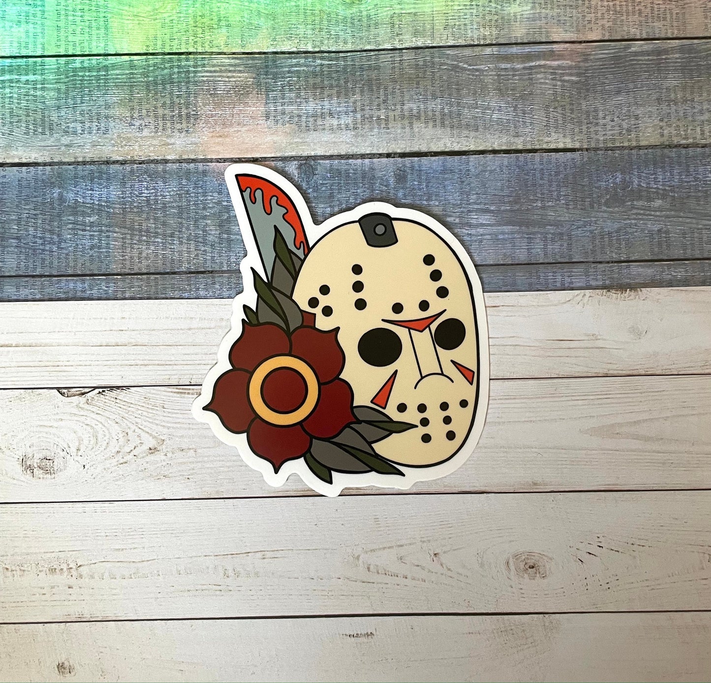 Jason Voorhees Sticker - Friday the 13th Sticker - Horror Sticker - Halloween Sticker - Scary Sticker
