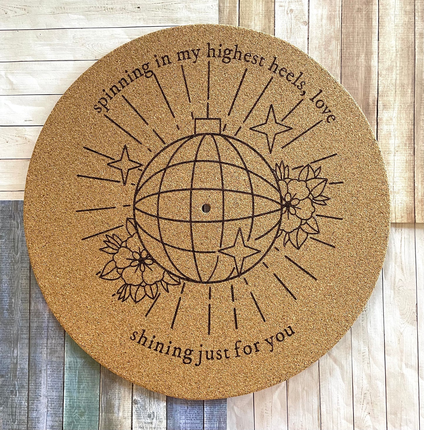 Vinyl Record Slip Mat - Cork Slip Mat - Folklore Slip Mat