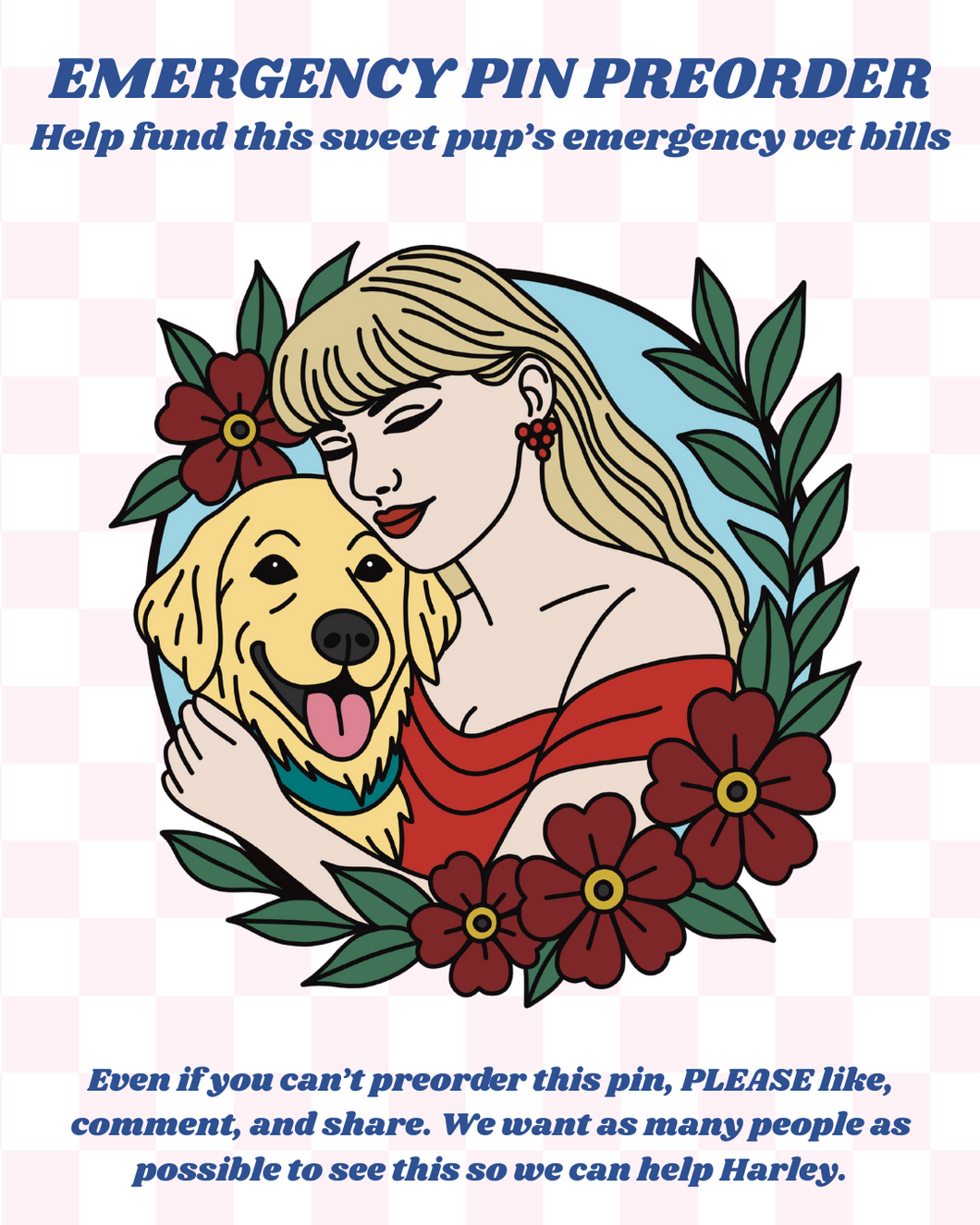 EMERGENCY PIN PREORDER - Taylor with Harley