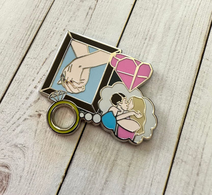 Paper Rings Pin