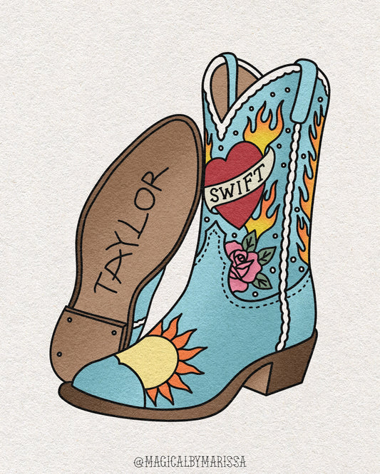 PIN PREORDER - Cowboy Boots