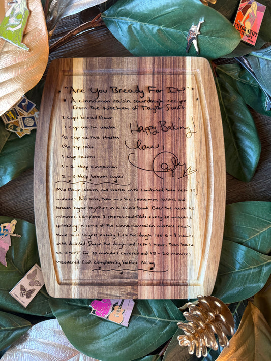 Cinnamon Raisin Sourdough Engraved Cutting Board