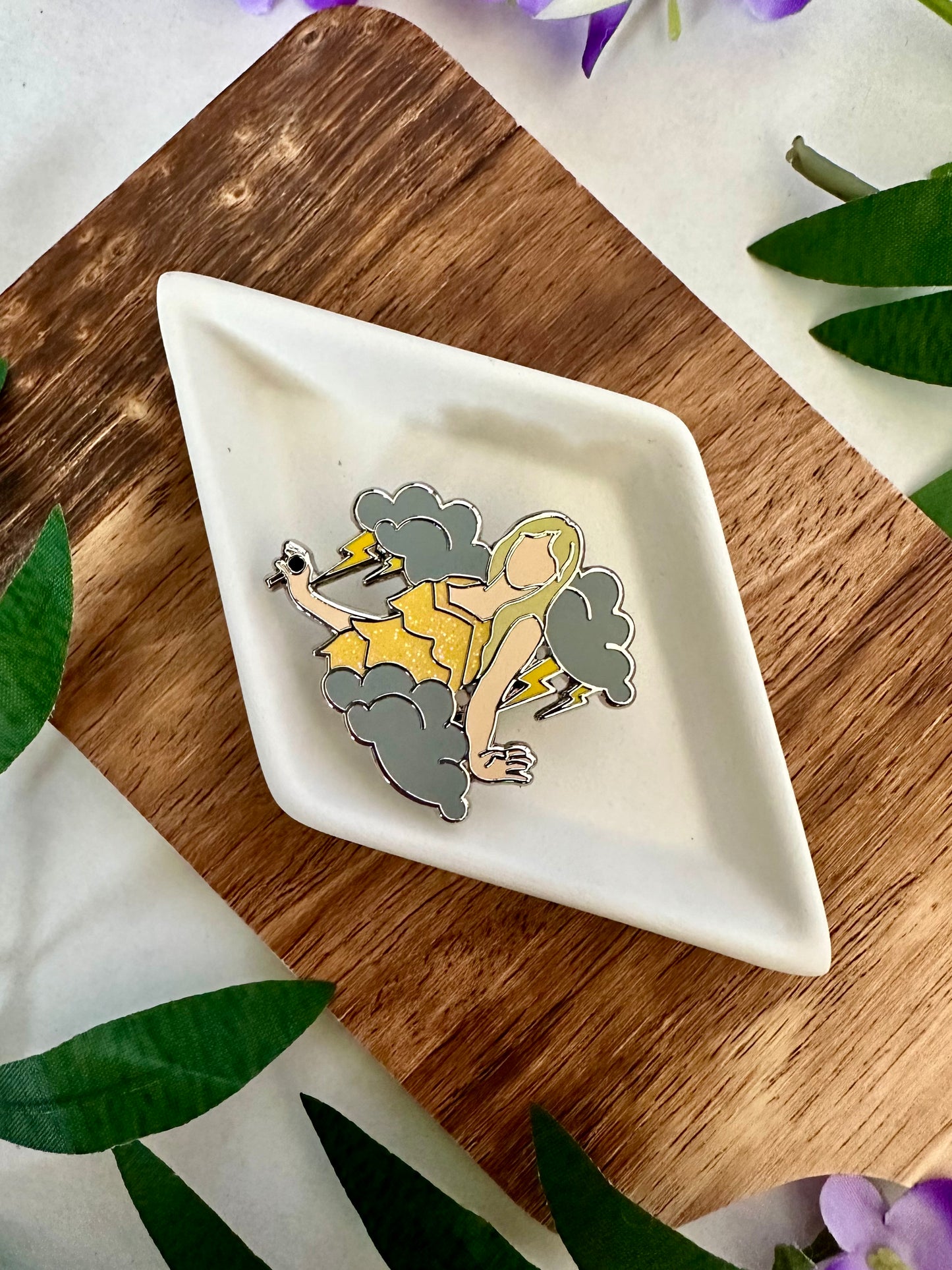 Fearless Storm Clouds Pin