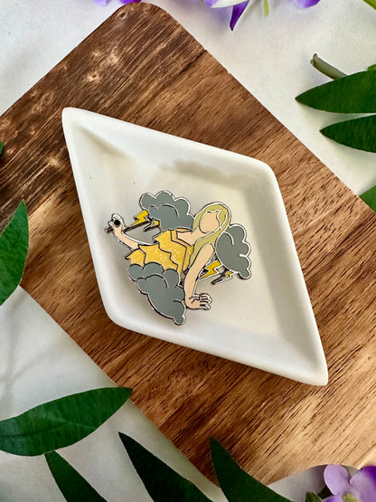 Fearless Storm Clouds Pin