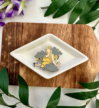 Fearless Storm Clouds Pin