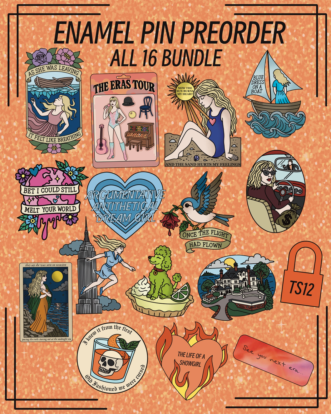 PIN PREORDER - ALL 16 BUNDLE