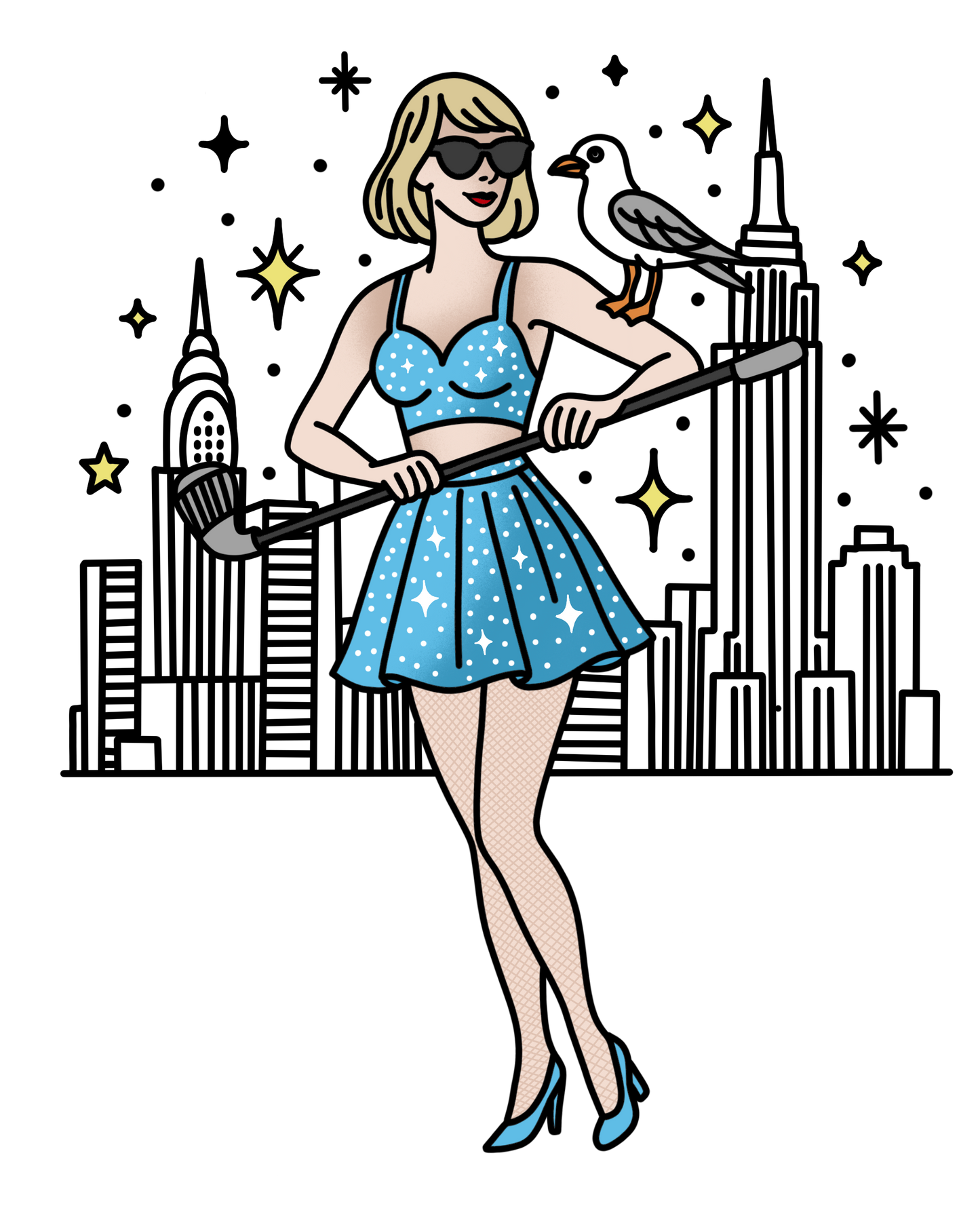 Eras Showgirl Individual STICKERS - All Variations Available