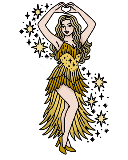 Eras Showgirl Individual STICKERS - All Variations Available