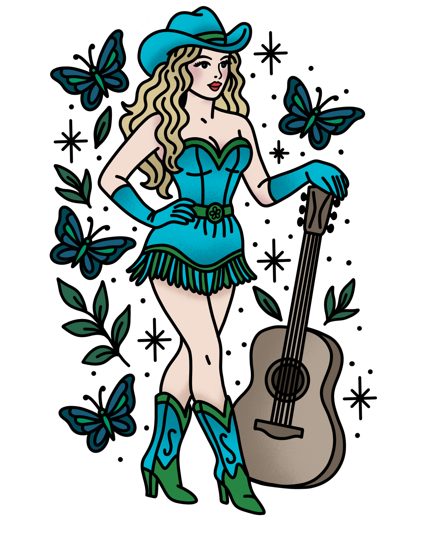 Eras Showgirl Individual STICKERS - All Variations Available