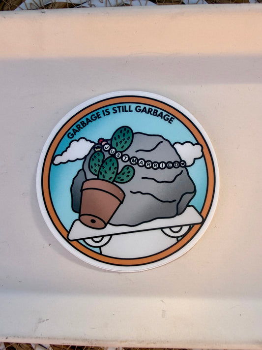 Cactus and Rock Sticker