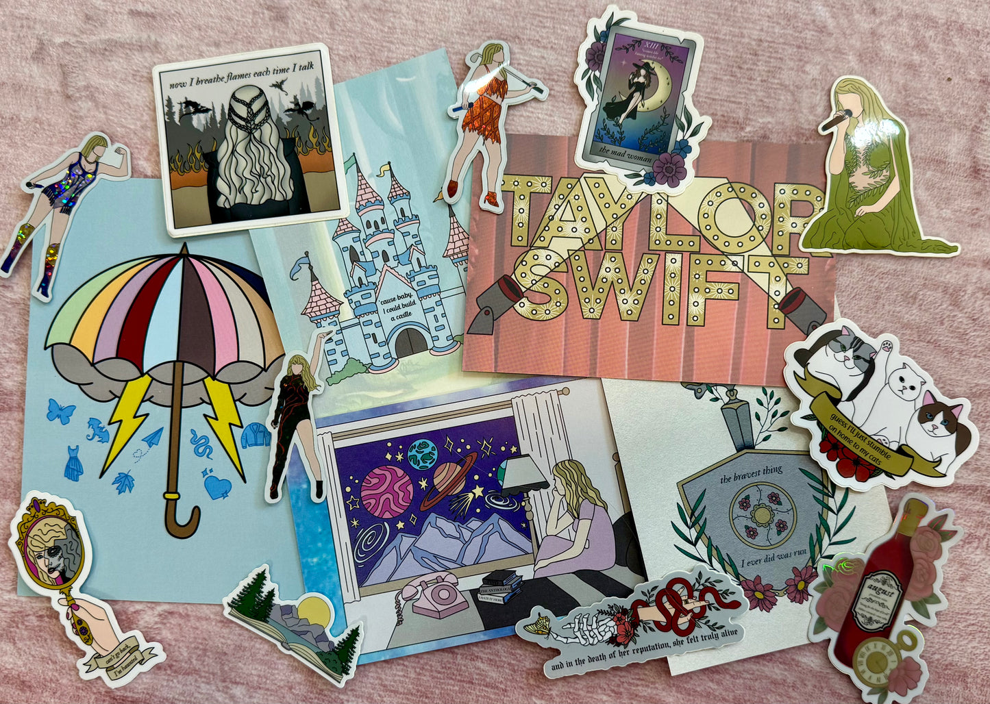 MYSTERY Postcard and Sticker Pack