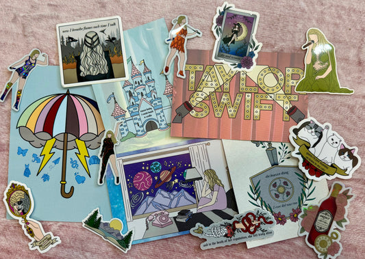 MYSTERY Postcard and Sticker Pack