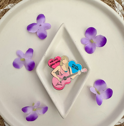 Guitar String Scars Pin