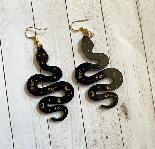 Snake Earrings - Spooky Earrings - Halloween Earrings - Witchy Earrings - Witch Earrings