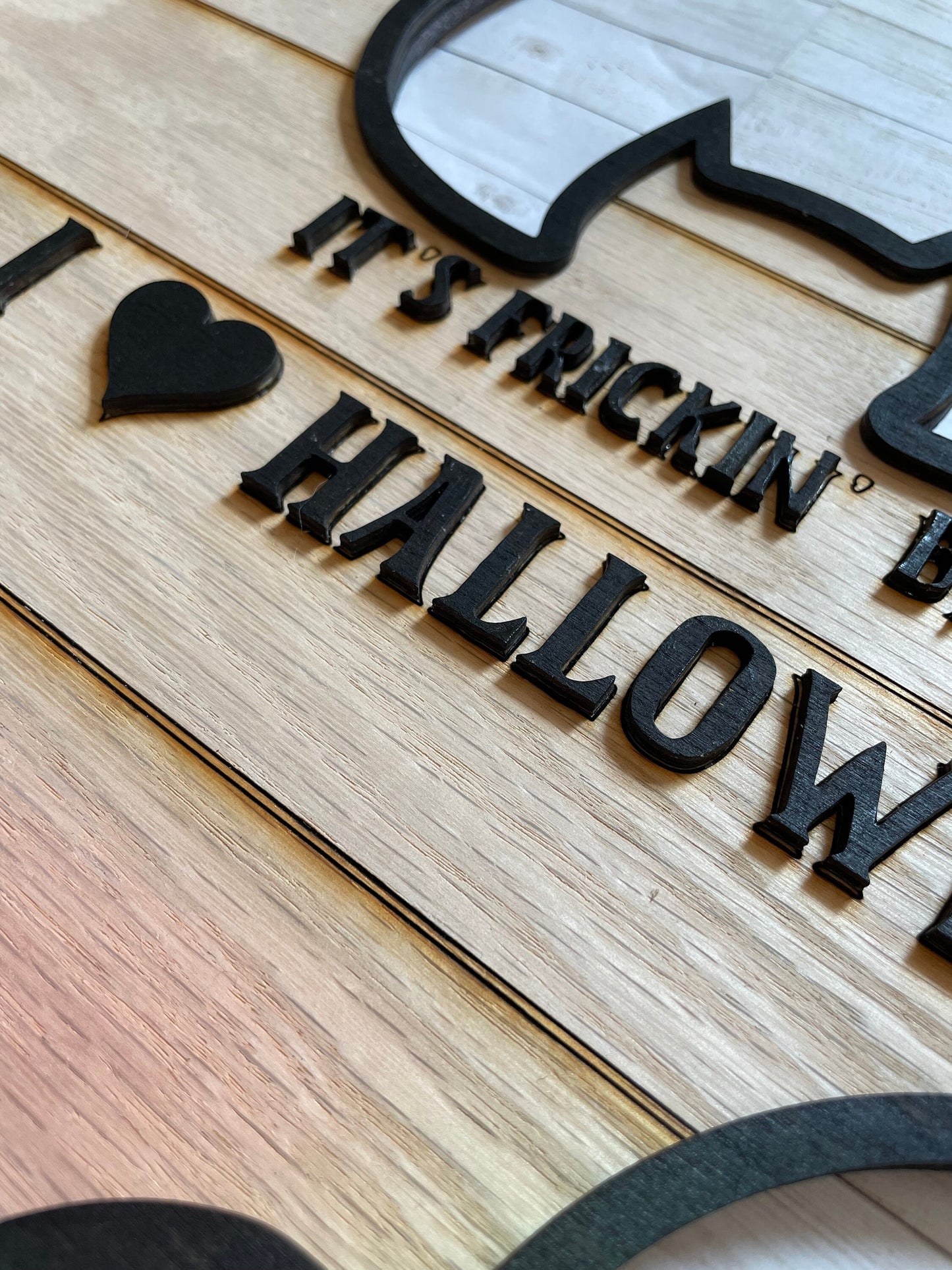 Bats Sign - Frickin Bats Sign - Halloween Sign - Halloween Wall Hanging - I Love Halloween Sign - Spooky Sign