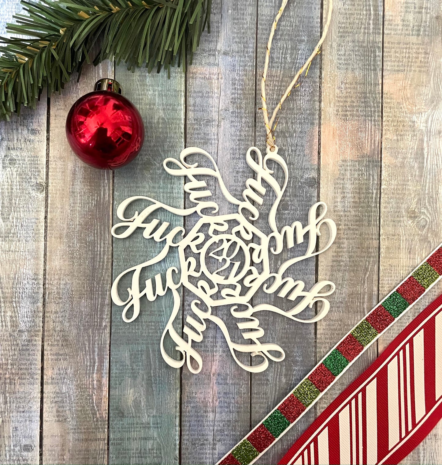 Fuck 2021 Ornament - Fuckflake Ornament - Funny Ornament - Christmas Ornament - 2021 Ornament