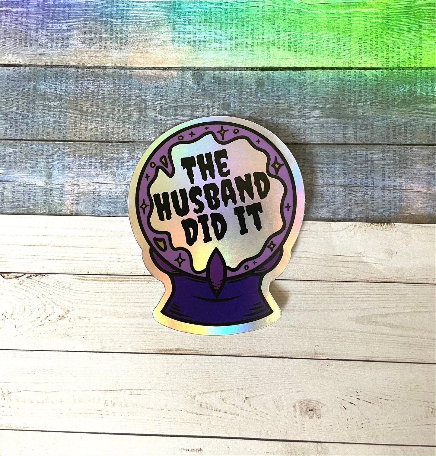 True Crime Sticker - Horror Sticker - Murderino Sticker - MFM Sticker - Halloween Sticker - Holographic Sticker