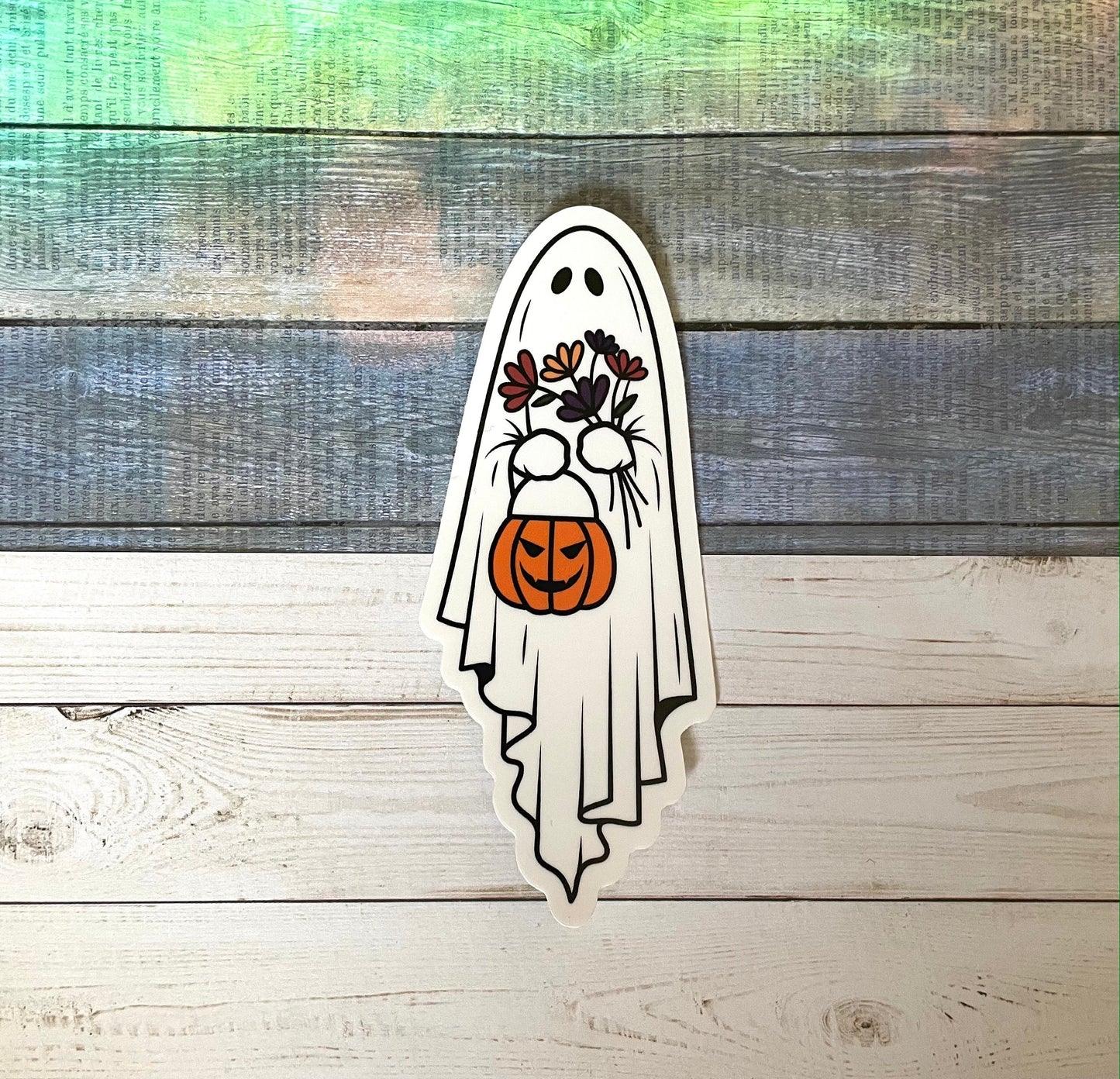 Ghost Sticker - Halloween Sticker - Cute Ghost Sticker - Spooky Sticker