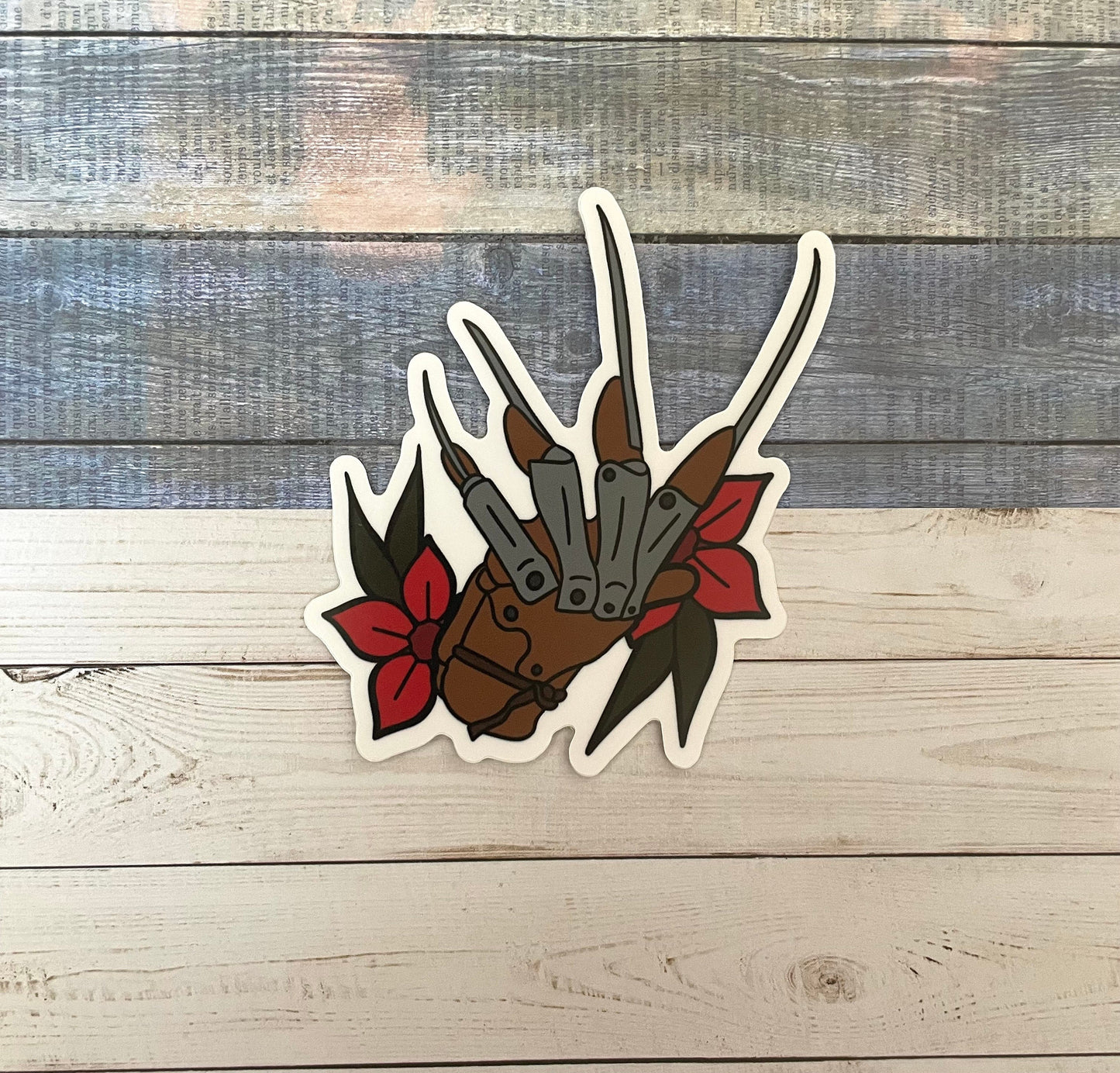 Freddy Kruger Sticker - Nightmare on Elm Street Sticker - Halloween Sticker - Horror Sticker
