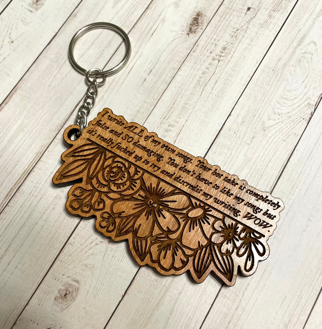 Taylor Swift Keychain - Taylor Swift Tweet Keychain