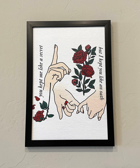 All Too Well Art Print - Red Art Print - Taylor Swift Art Print