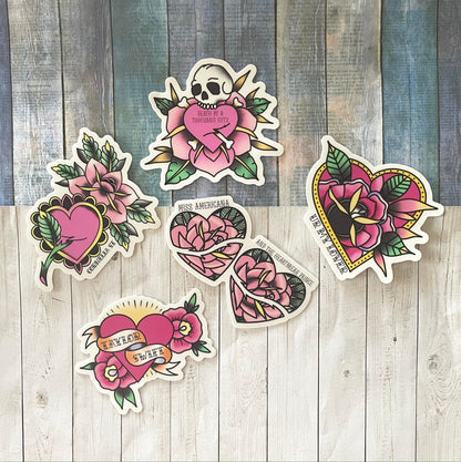 Lover Sticker - Tattoo Sticker - Vinyl Sticker - Laptop Sticker - Water Bottle Sticker