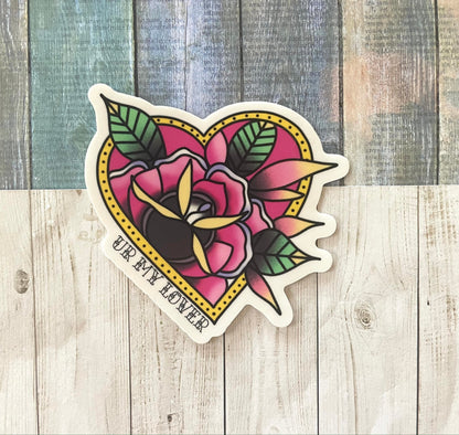 Lover Sticker - Tattoo Sticker - Vinyl Sticker - Laptop Sticker - Water Bottle Sticker
