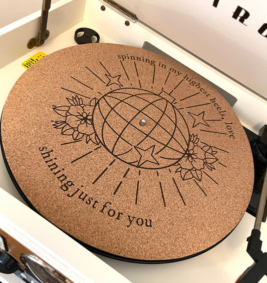 Vinyl Record Slip Mat - Cork Slip Mat - Folklore Slip Mat