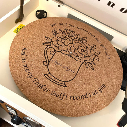 Taylor Swift Slip Mat - Vinyl Record Slip Mat - Cork Slip Mat - Red Slip Mat - Taylor's Versoin Slip Mat - Vinyl Records