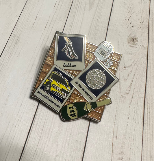 New Years Day January Pin